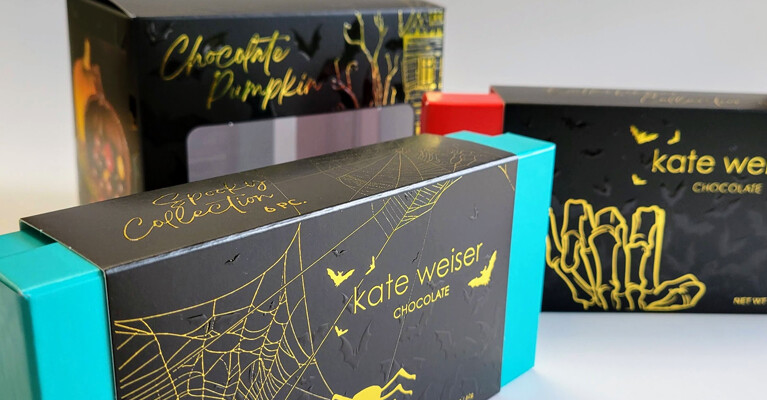 Kate Weiser chocolate boxes.