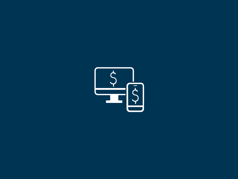 Business Credit Card icon blue